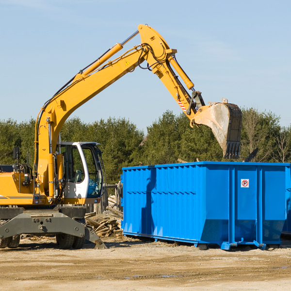 how many times can i have a residential dumpster rental emptied in Forest Meadows CA